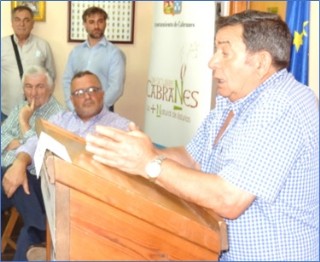Aladino Ramos, durante su participacin en el acto