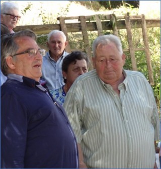 En la foto, con Teresina, Cholo y Julin Huerta en el San Roque del ao 2017. | EL ECO, Archivo