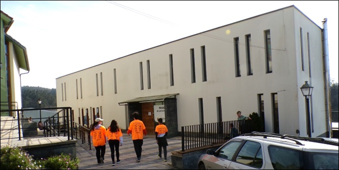 Edificio de la Residencia para Personas Mayores, en Santa Eulalia.