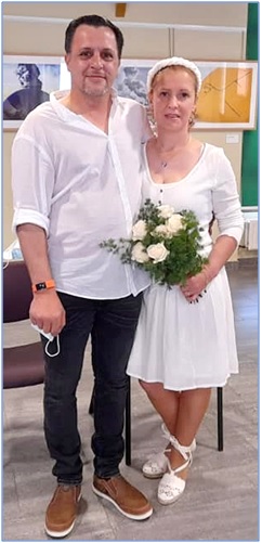 Imagen de Roco y Pedro el da de su boda
