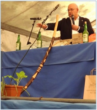 Jose Antonio Roza en la presentacin del Festival de la Boroa 2018