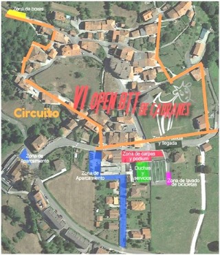 Imagen del circuito del VI Open BTT de Cabranes