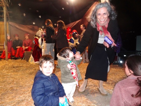 Niños en la cabalgata de reyes