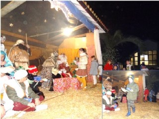 Fotos: EL ECO (en estas imgenes, filas de nios para recoger sus regalos.
