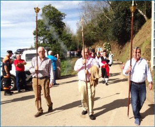 En la foto, retorno de la procesin hace un ao. EL ECO, Archivo