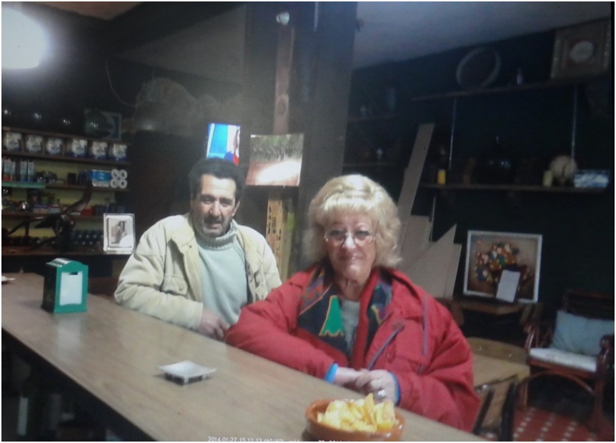 Foto de Deli y su esposo en la Casa del Ro