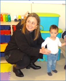 En la foto, Lydia Espina en la escuelina de Santa Eulalia el pasado 21 de febrero. ECO