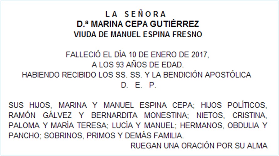 Esquela Marina