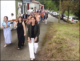 Imagen de la procesin del Angel de Castiellu de aos anteriores