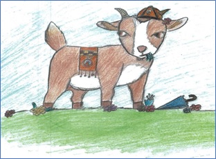 El dibujo de Selena que la Agrupacin adoptar como mascota.