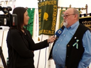 Laureano siendo entrevistado por la TPA