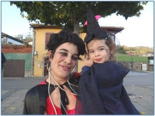 Participantes en la fiesta de halloween