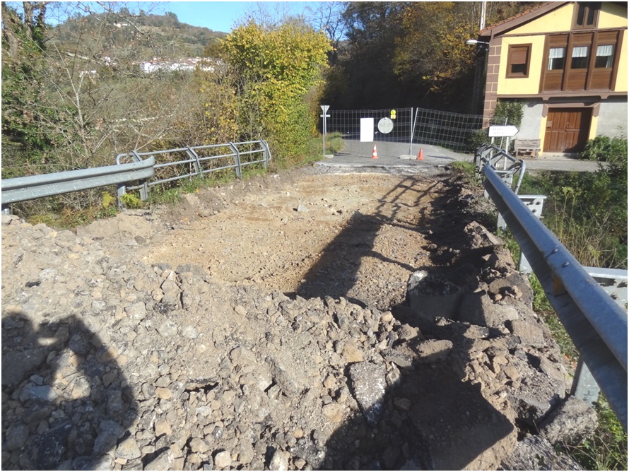 Estado de las obras, en foto captada el domingo, 4 de diciembre./ EL ECO