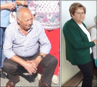 Juan Iglesias Pr�stamo (de Pi�era) y Aid� Costales Garc�a (vecina de Torazo), dos de los premiados.