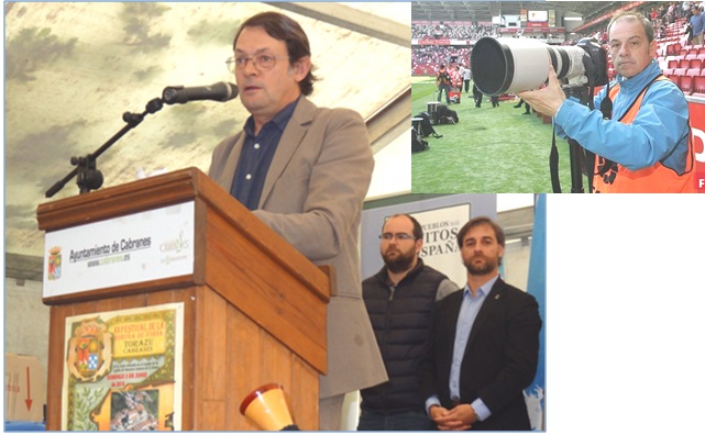 Laude Martinez pregonando El Festival de la Boroa de Forna de Torazu