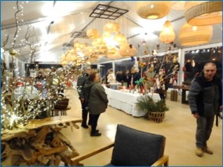 Vista del mercadillo navideo