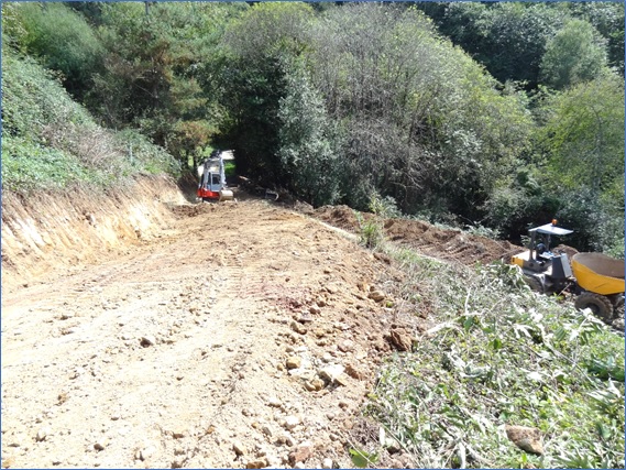 Imagen de la obra, en plenos trabajos, el 17 de septiembre.