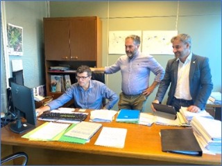Instantnea de la reunin de Gerardo Fabin en la Direccin General de Montes. | Gobierno de Asturias