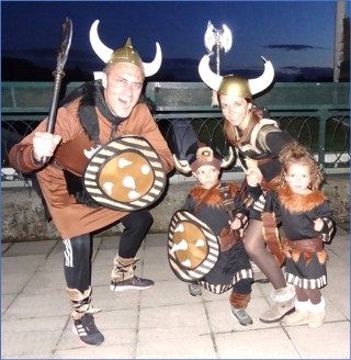 La familia de Vikingos, tercer premio.