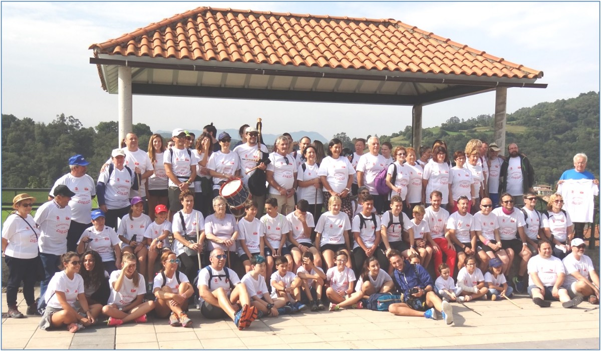 Foto de familia de la caminata
