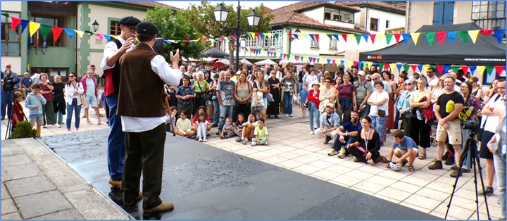 �Salustio� y Jorge, en animada charla, al principio.