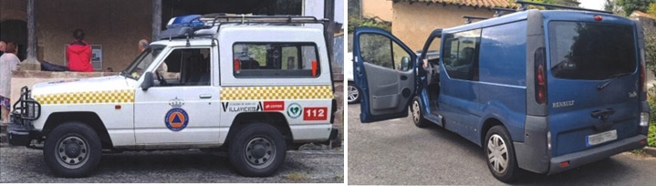 A la izquierda el actual (que seguir� en uso) y a la derecha el nuevo veh�culo (que ser� objeto de pintura y otras mejoras)