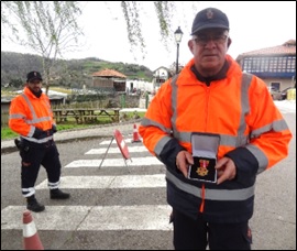 Julin en Santa Eulalia, el pasado  23 de marzo, ya de servicio