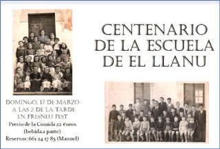 Cartel del anuncio, con dos fotos de poca (la de nios la ampliamos e identificamos en la pgina 14).