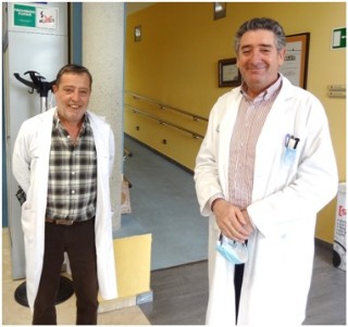 Javier Galindo nuevo director de la Residencia junto a su antecesor Juan Luis