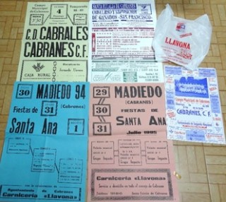 Programas de Fiestas patrocinados por la Carnicera Llavona