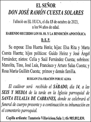 Esquela Ramn Cuesta