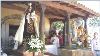 Imagen de las dos Vrgenes despus de la procesin