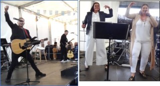 �Assia� y las gemelas P�rez Fabi�n, en el Tardeo de hace un a�o. Repetir�n este domingo, a partir de las 17:00 horas.