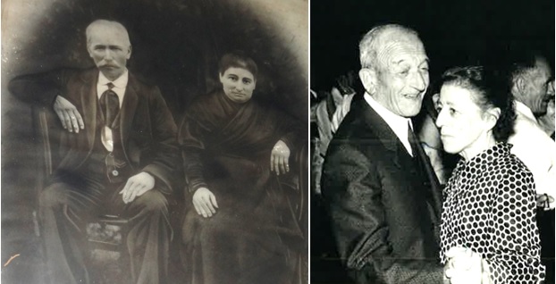 Jos y Pilar (fundadores); a la derecha, Serafn y Salud./ Archivo ECO