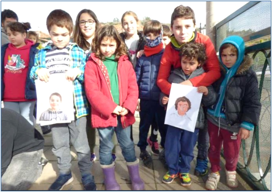 De izquierda a derecha: Selena, Ian, Candela, Naia, Mara, Nico, Erik, Alberto, Teo y Lola./ Foto y apoyo datal: Mariola Menndez (La Nueva Espaa)