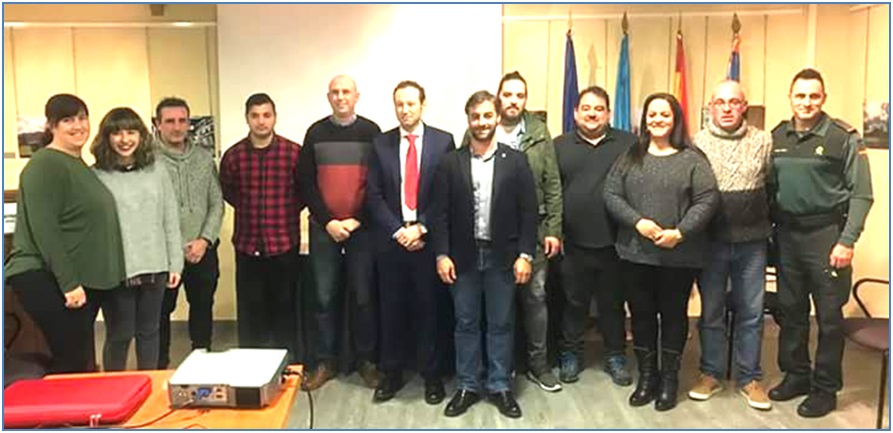 Con Guillermo Martnez (Consejero de Presidencia y Participacin Ciudadana), en el Centro Social del Ayuntamiento, el pasado 22 de diciembre