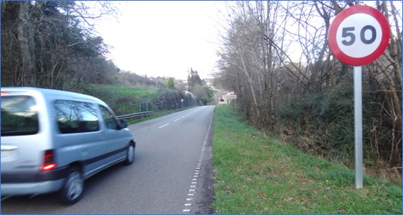 Se�al de 50 en La Llana