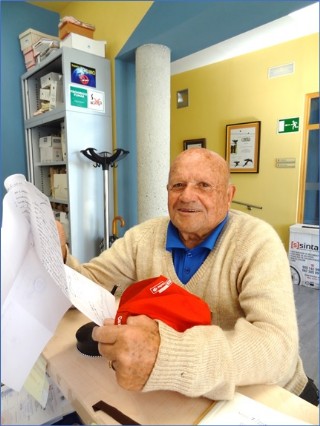 Celestino Herminio Barbn Cortina en una visita a nuestro Ayuntamiento