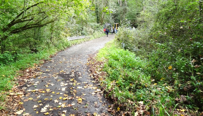 Zona del hallazgo, en una curva inquietante