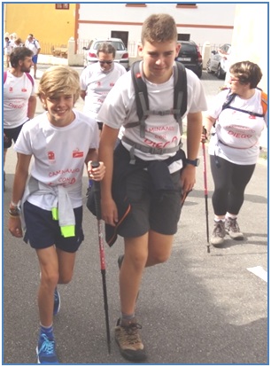 Participantes comenzando la Ruta