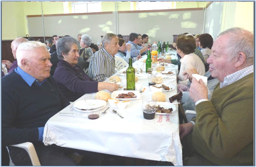 Vista de los asistentes al la Comida de San Martn
