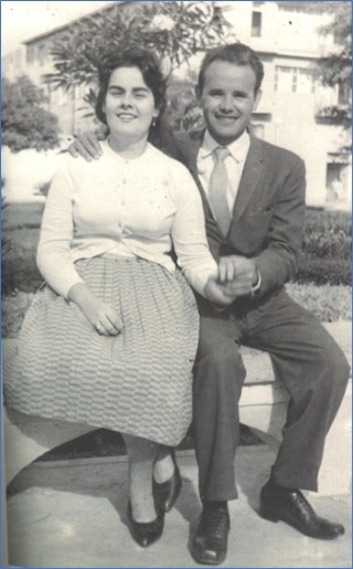 Mercy y Juan Manuel en torno al a�o 1962.