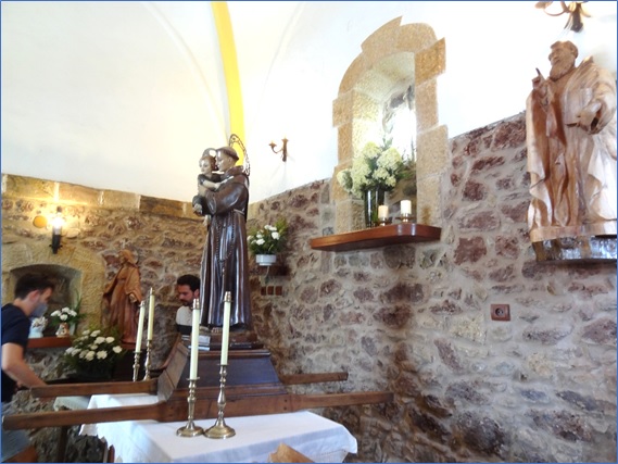 Las tres imgenes de la Capilla: Santa Mara, San Antonio y San Jernimo