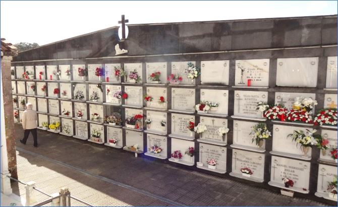 Imagen de una de las zonas del cementerio de Santa Eulalia