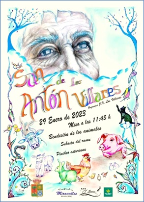 Cartel de la Fiesta de San Antn de los Villares