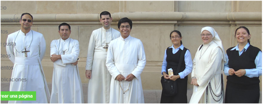 Parte de los miembros llegados a nuestras Parroquias, con los padres, Israel David y Juan Carlos, primeros por la izquierda./ Foto: Web Lumen Dei