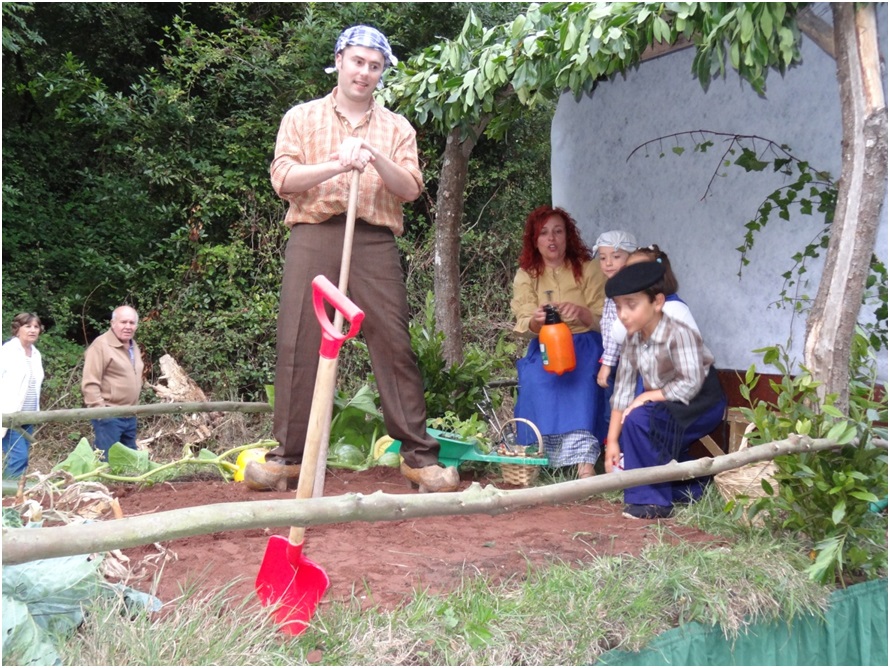 Un pensativo Ivn, con su familia