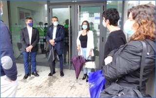 Encuentro del Consejero con los productores instalados en el Parque Empresarial