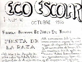 El Eco Escolar, octubre de 1935
