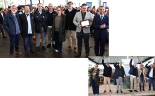 Los Siete Magn�ficos de la Sidra, recogiendo Premio!� (el Grano de Arroz de Oro 2025)